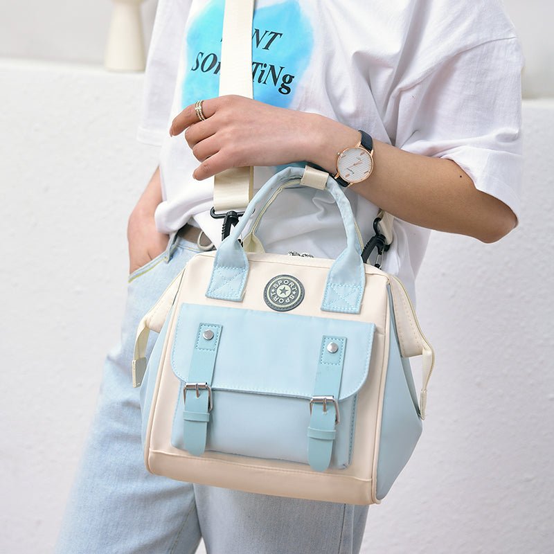 Mini Light Blue Sport Diaper Bag Jordyn Izzy Collection